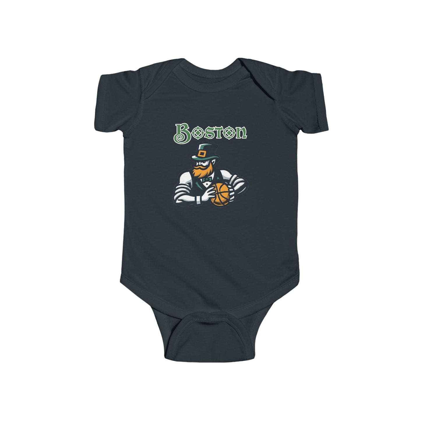 Boston Basketball Design Infant Bodysuit