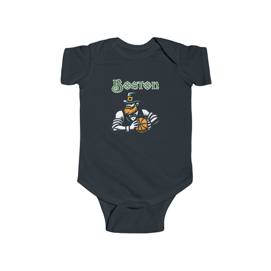 Boston Basketball Design Infant Bodysuit