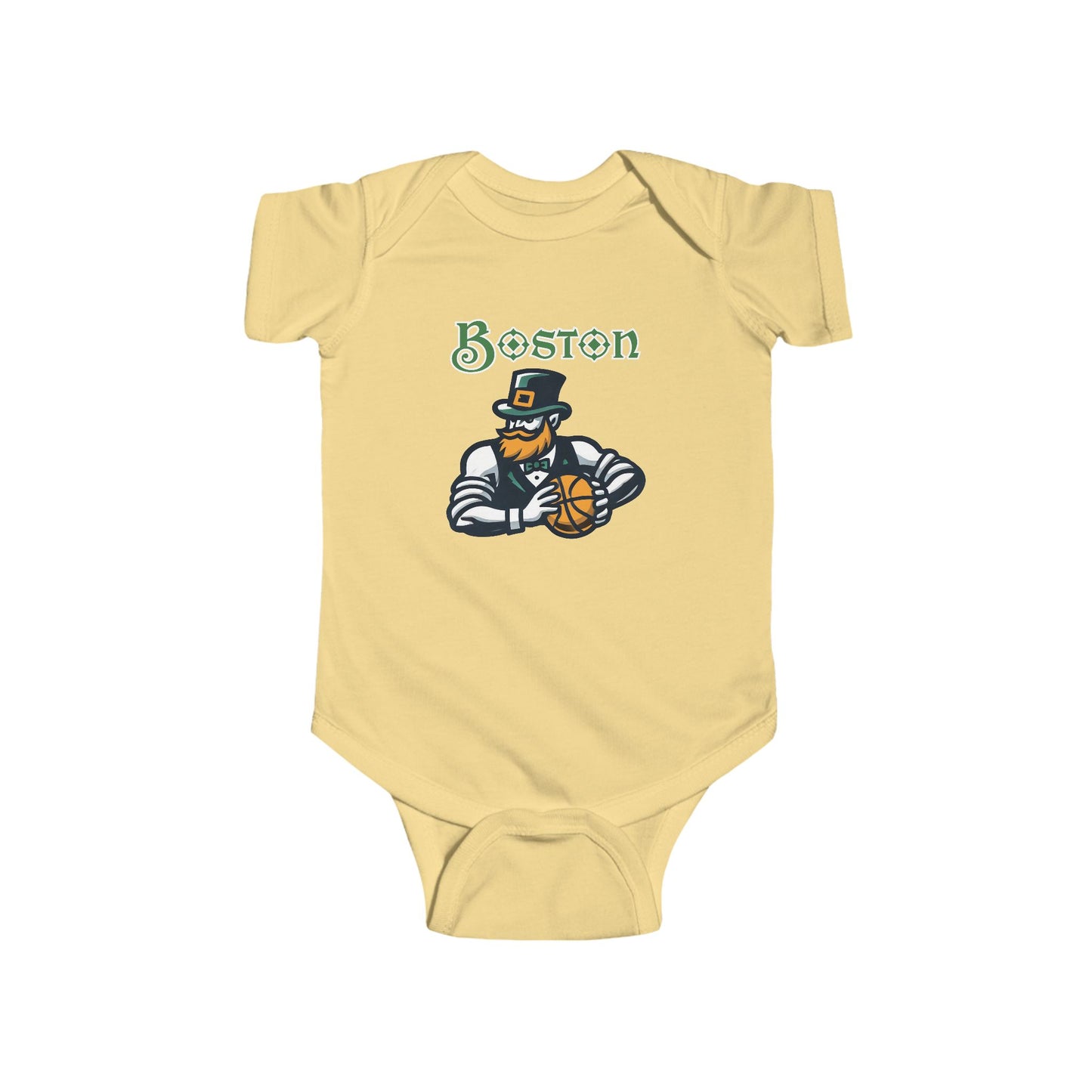 Boston Basketball Design Infant Bodysuit