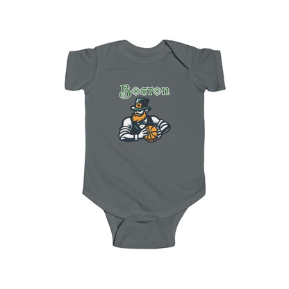 Boston Basketball Design Infant Bodysuit