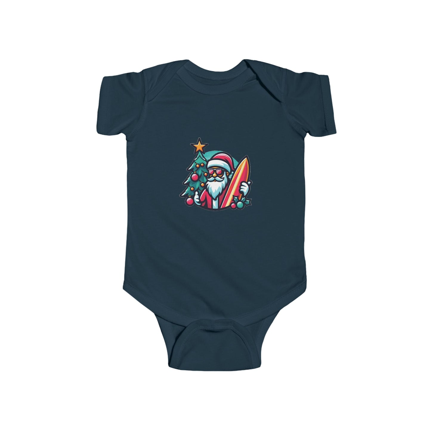 Surf Santa Infant Bodysuit