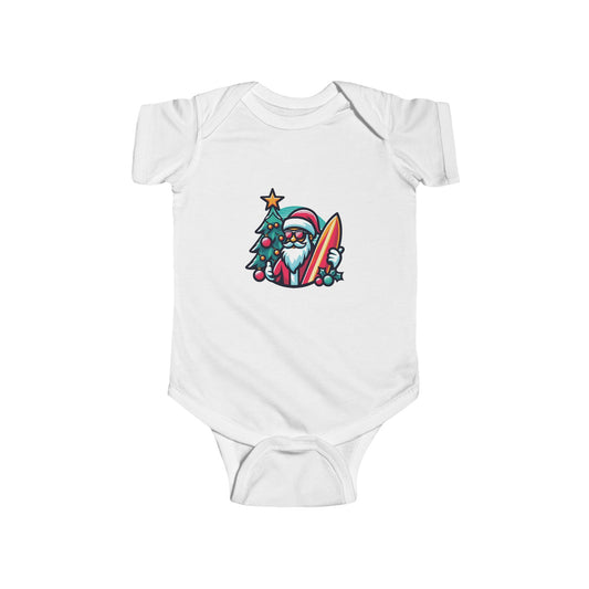 Surf Santa Infant Bodysuit