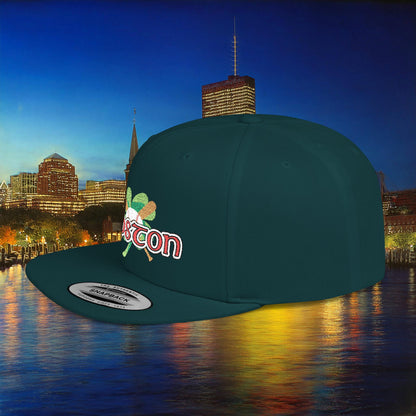 Boston Shamrock Baseball Flat Bill Snapback