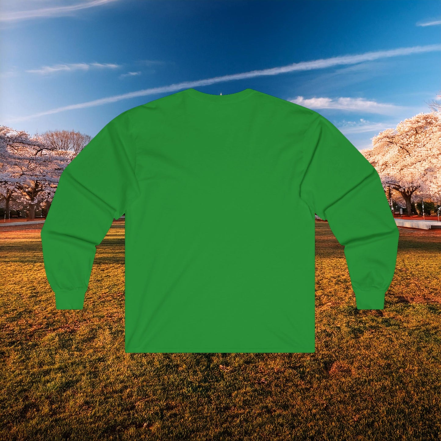 Psychedelic Funky W Skull Long Sleeve Tee