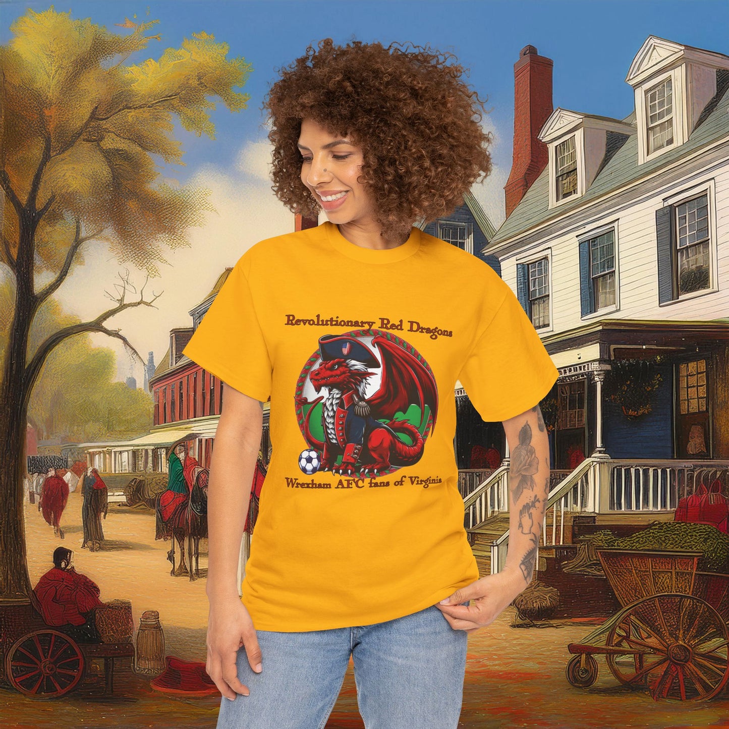 Revolutionary Red Dragons Logo Tee