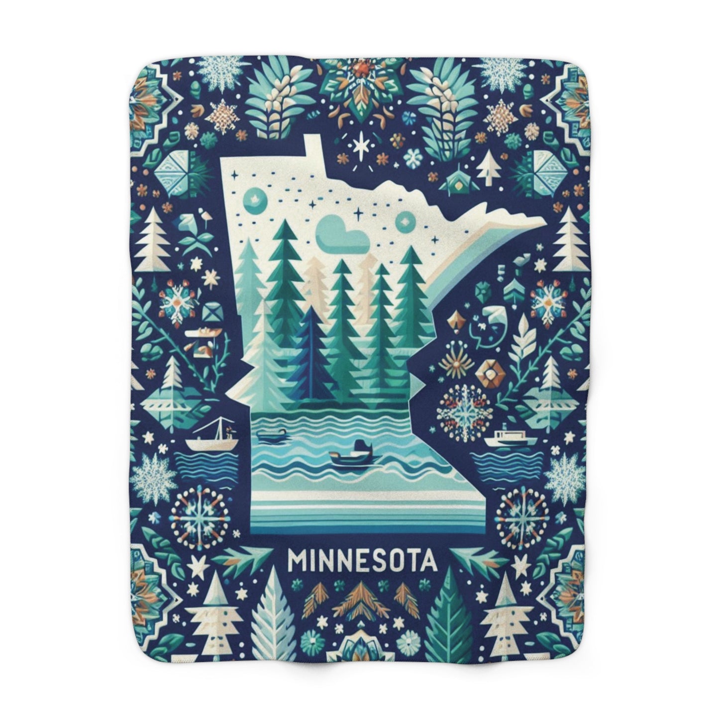 Minnesota Sherpa Fleece Blanket