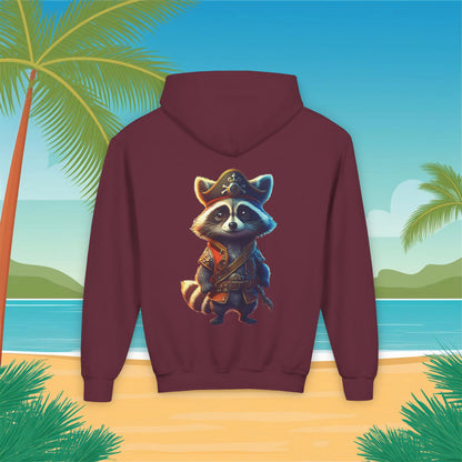 Raccoon Pirate Youth Hoodie
