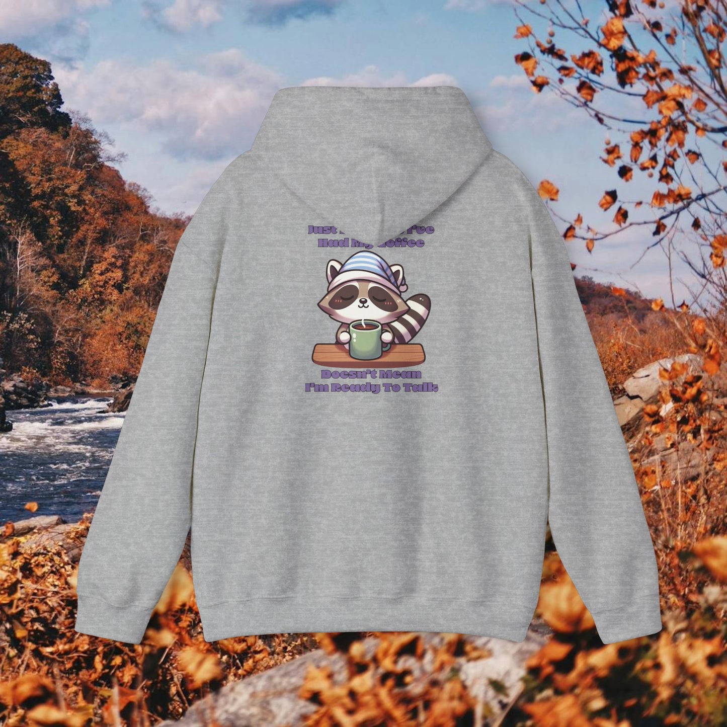 Raccoon Coffee Hoodie