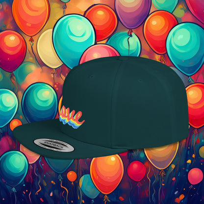 Rainbow Love Flat Bill Snapback