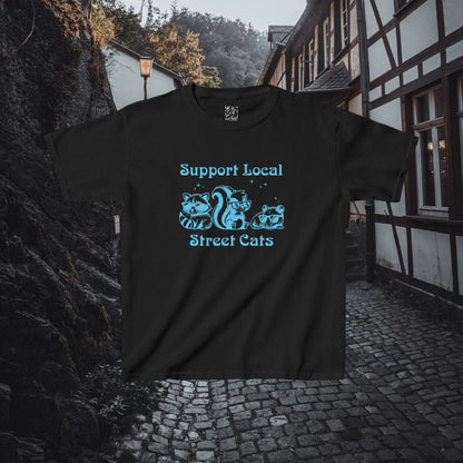Support Local Street Cats Kids Tee