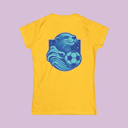 Sea Otter Soccer Logo Women's Softstyle Tee