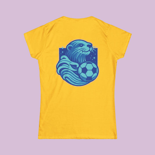 Sea Otter Soccer Logo Women's Softstyle Tee