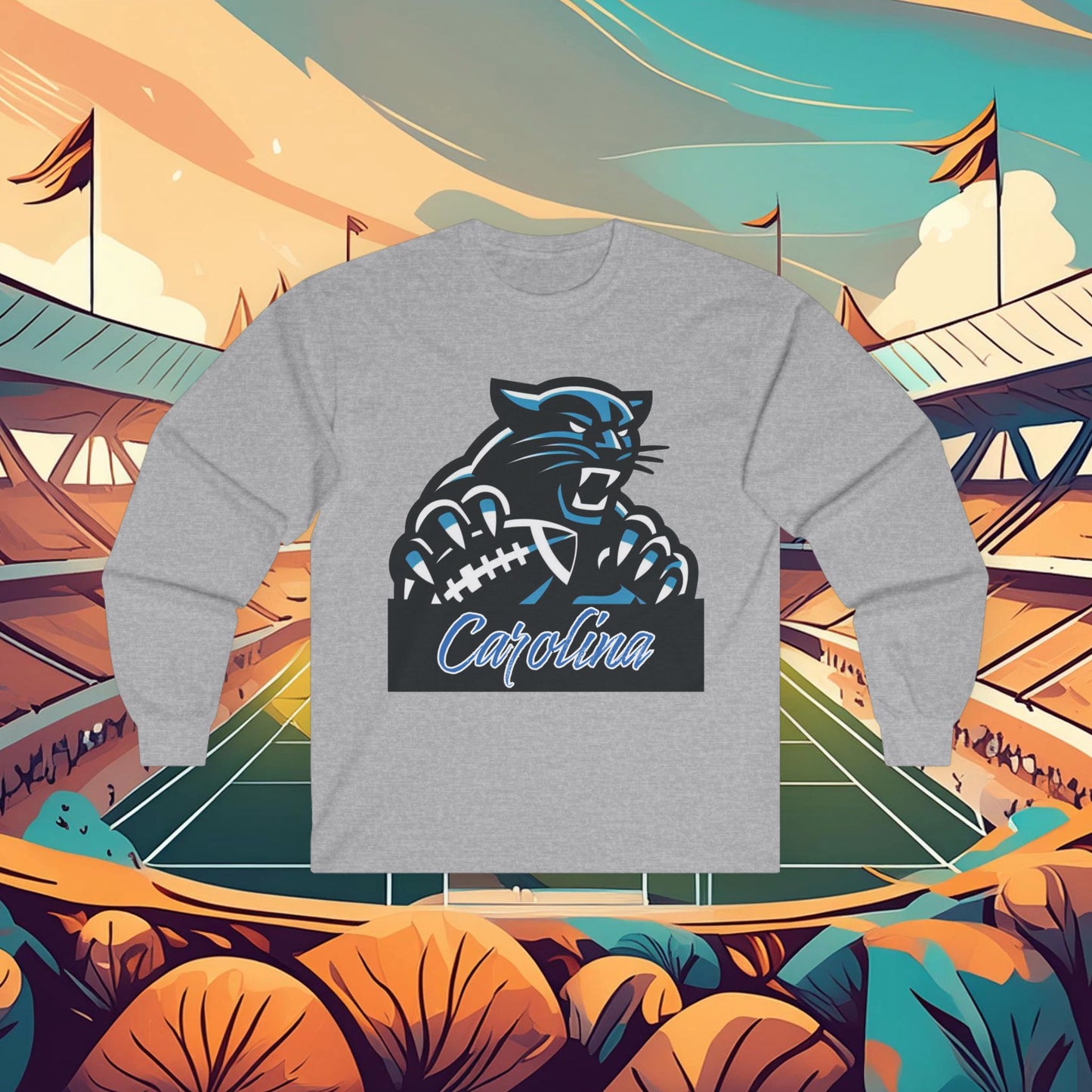 Carolina Football Crest Long Sleeve Tee