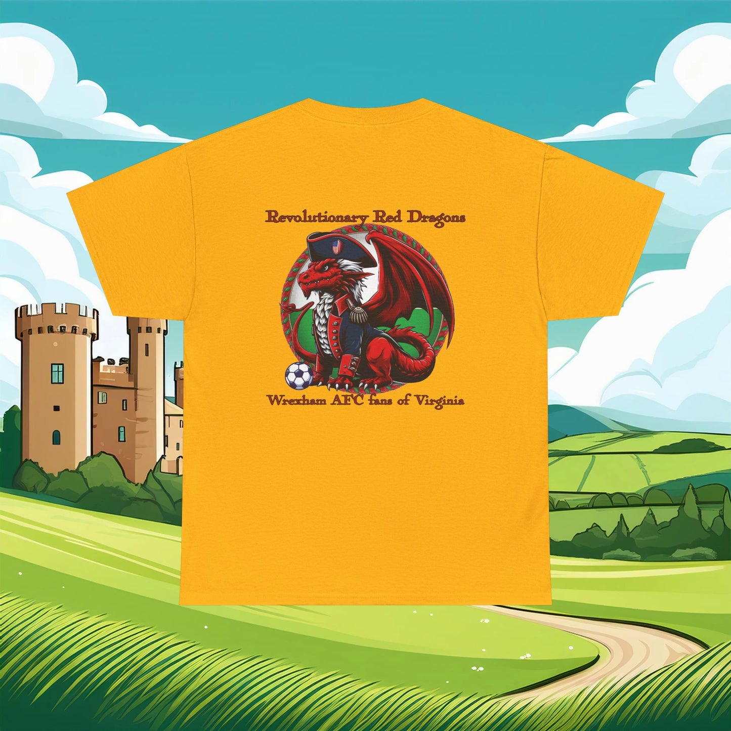 Revolutionary Red Dragons Front & Back Logo Tee