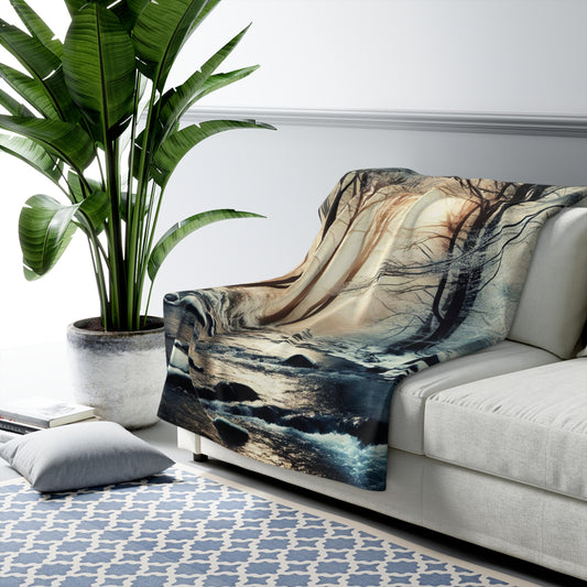 Winter Woods Sherpa Fleece Blanket