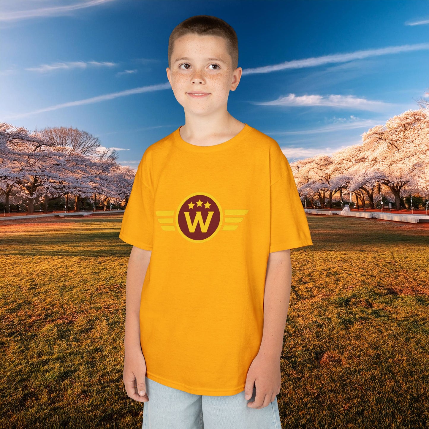 Washington DC Football Logo Kids Tee