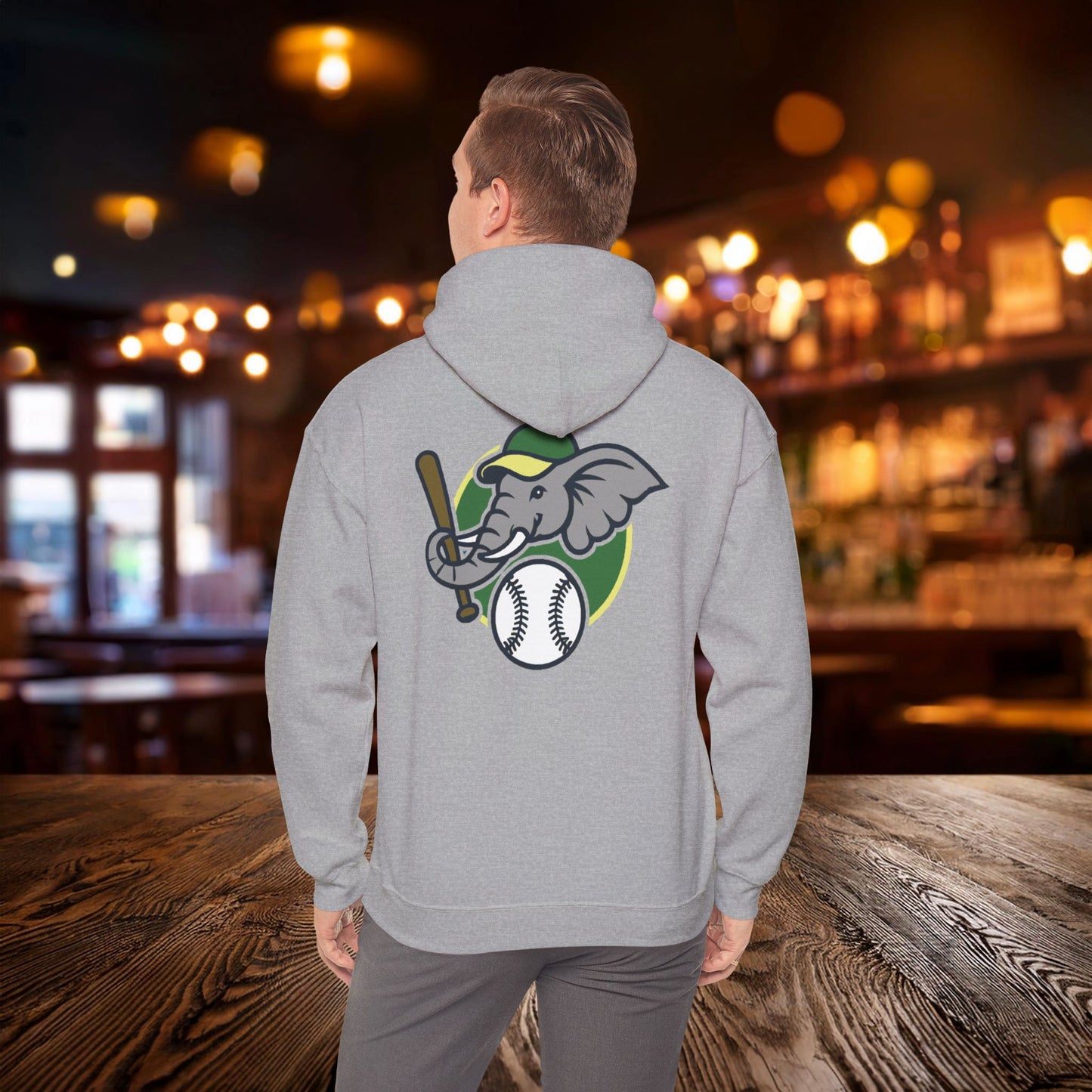 A's Baseball Elephant Hoodie