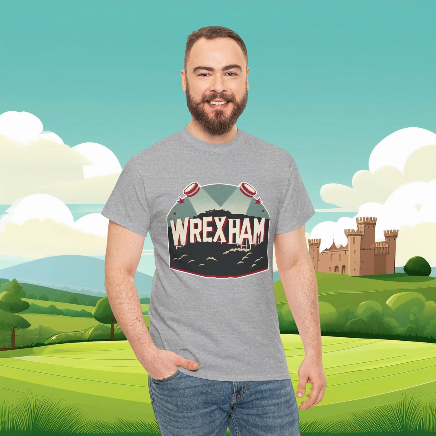 Wrexham Hollywood Sign Tee
