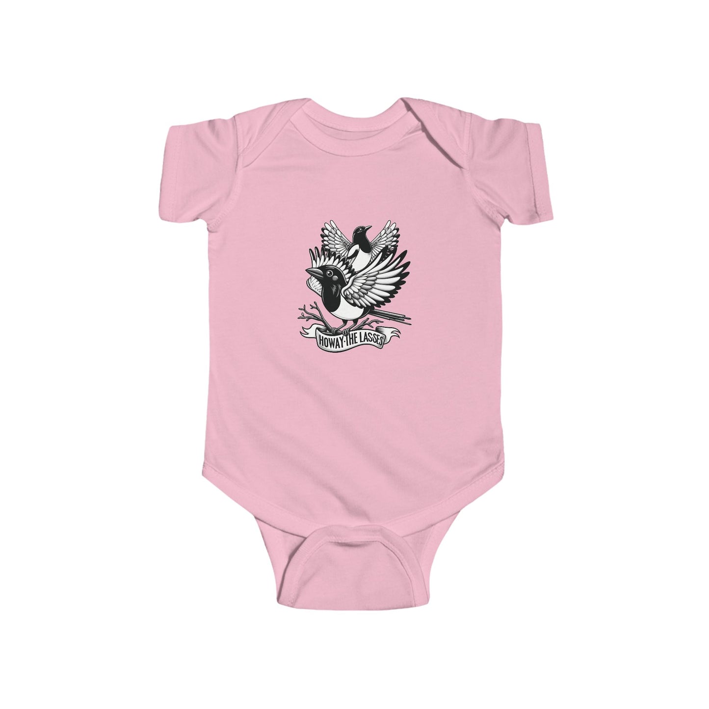 Newcastle United Howay The Lasses B&W (Twin Mags) Infant Bodysuit