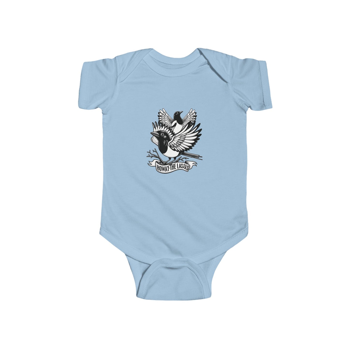 Newcastle United Howay The Lasses B&W (Twin Mags) Infant Bodysuit