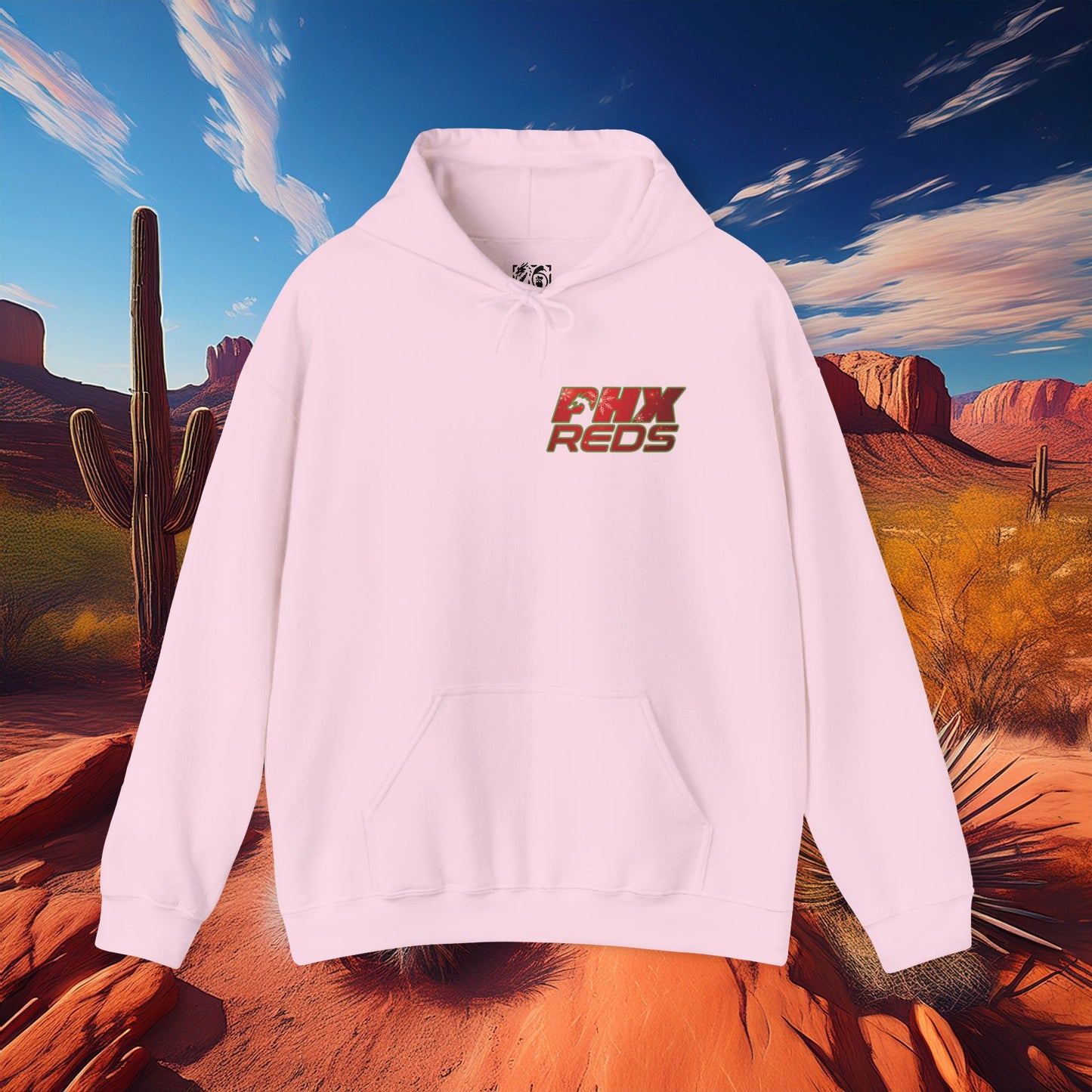 PHX Reds Christmas Crest Hoodie