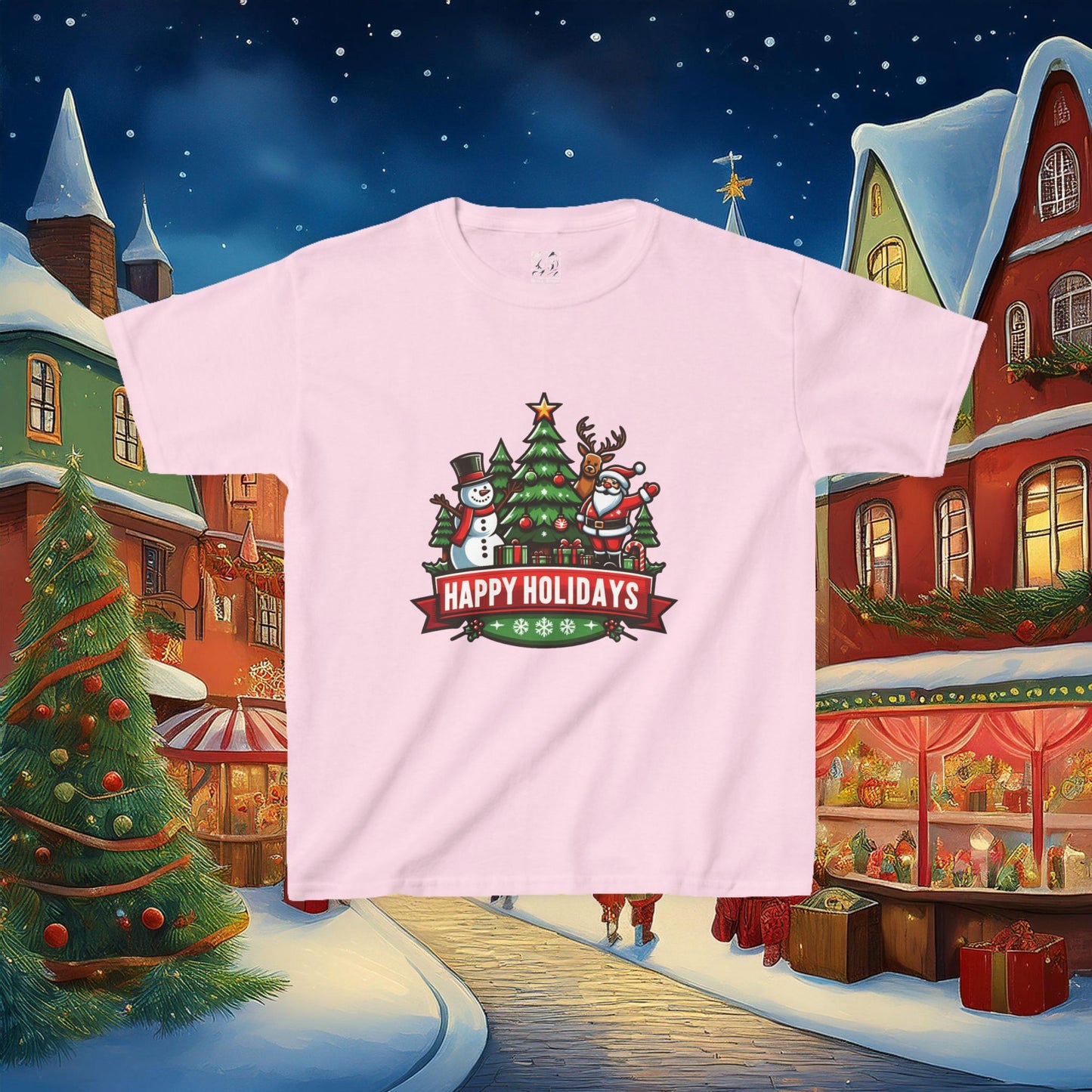 Happy Holidays Kids Tee