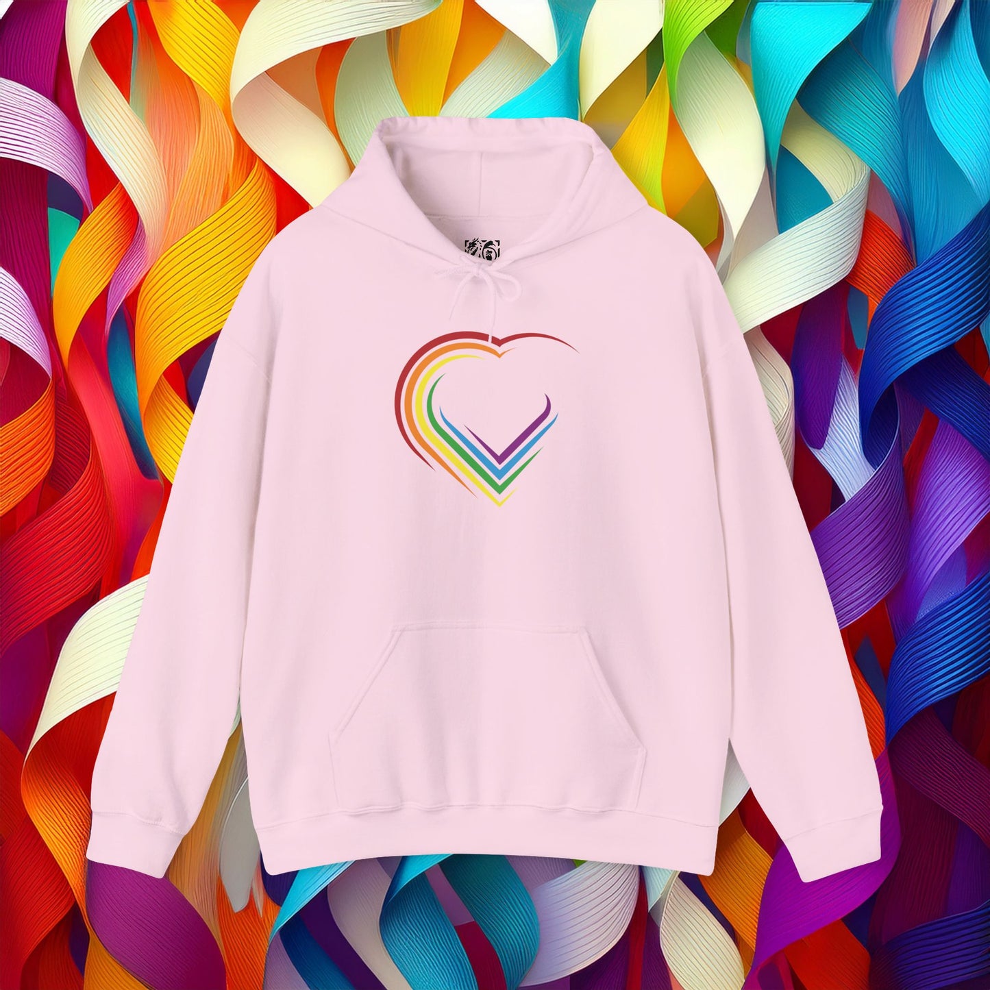 Rainbow Heart Unisex Hoodie