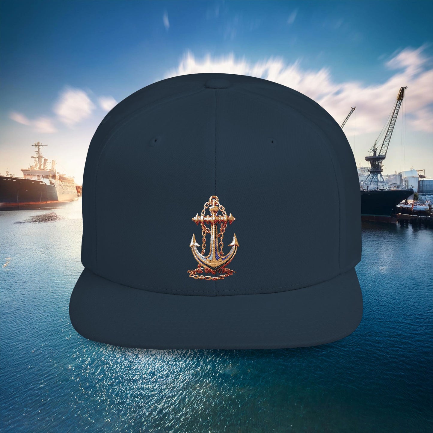 Anchor Flat Bill Snapback