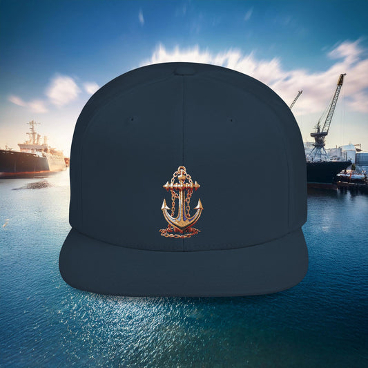 Anchor Flat Bill Snapback