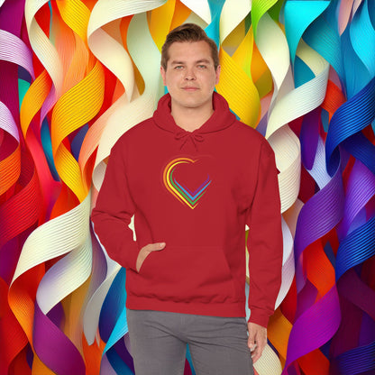 Rainbow Heart Unisex Hoodie