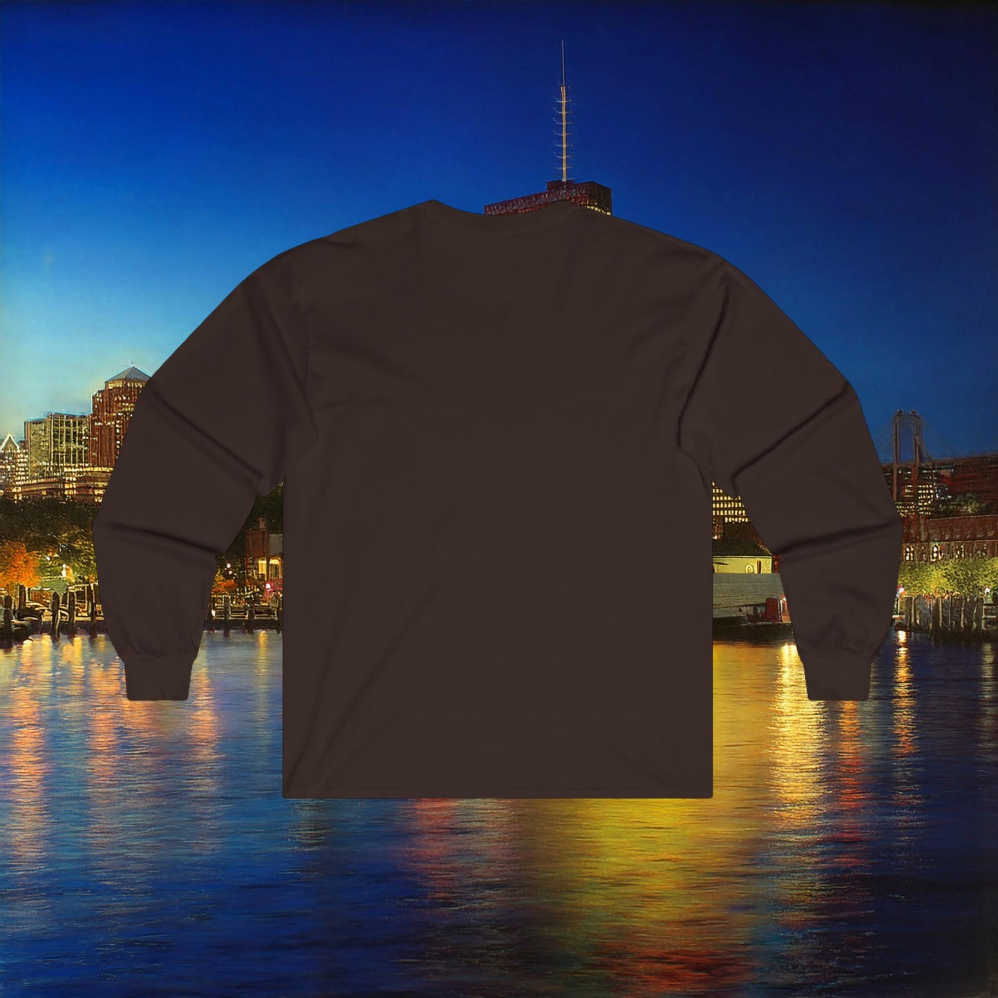 Boston Hockey Bear Long Sleeve Tee