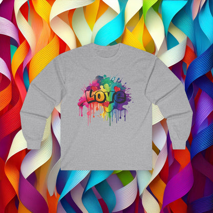 Love Color Bomb Long Sleeve Tee