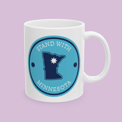 Stand With Minnesota Logo Ceramic Mug (11oz/15oz)