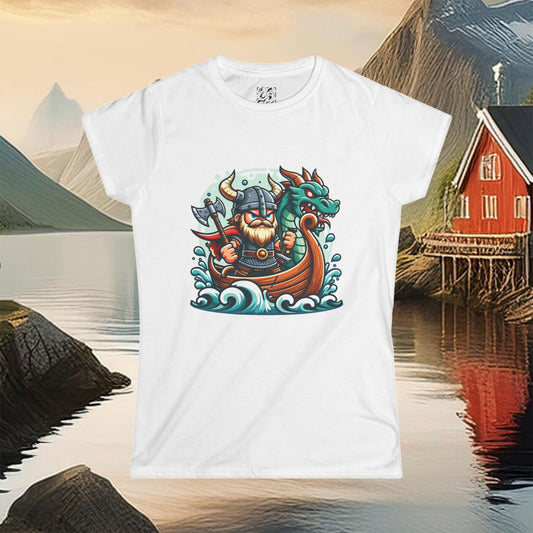 Viking and Dragon Women's Softstyle Tee