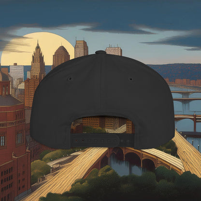 Pittsburgh Baseball Logo Flat Bill Snapback