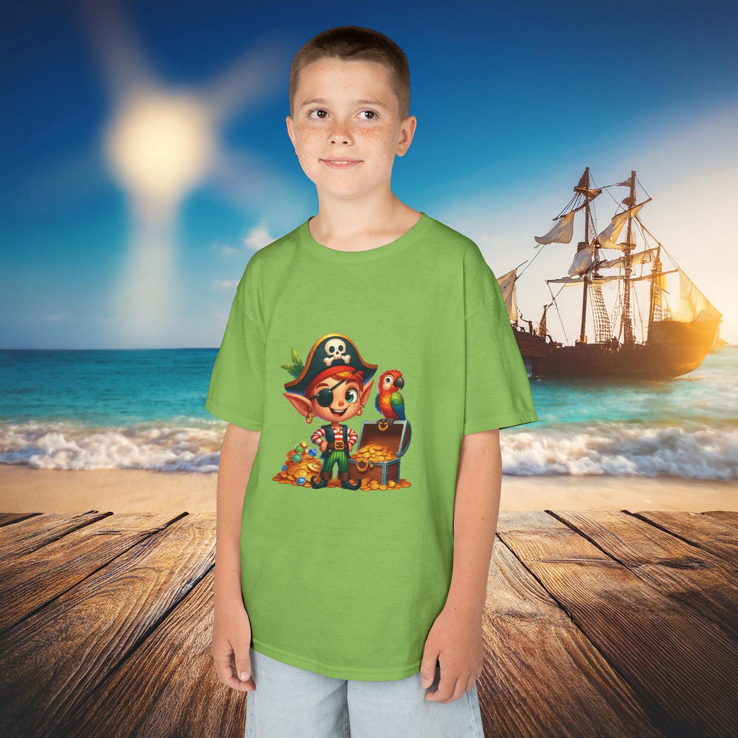 Pirate Elf Kids Tee