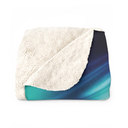 Northern Lights Sherpa Fleece Blanket