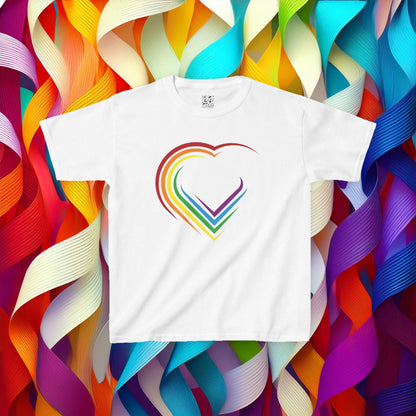 Rainbow Heart Kids Tee