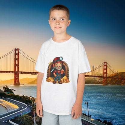 San Francisco Football Cartoon Miner Kids Tee