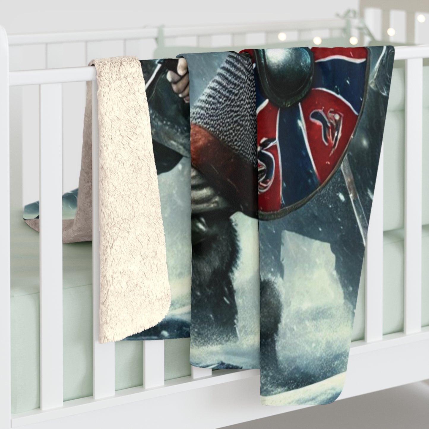 Viking Raid Sherpa Fleece Blanket