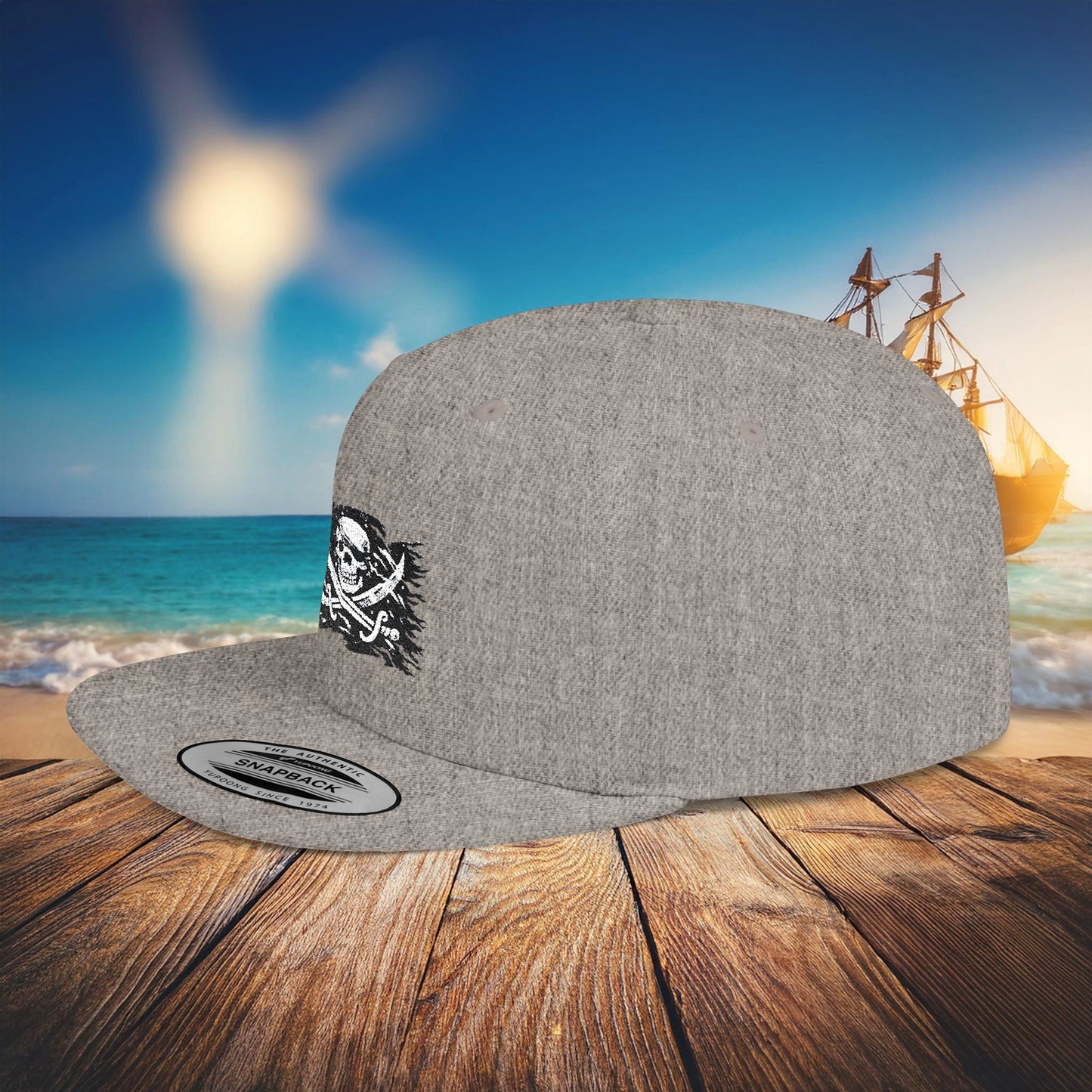 Jolly Roger Flat Bill Snapback