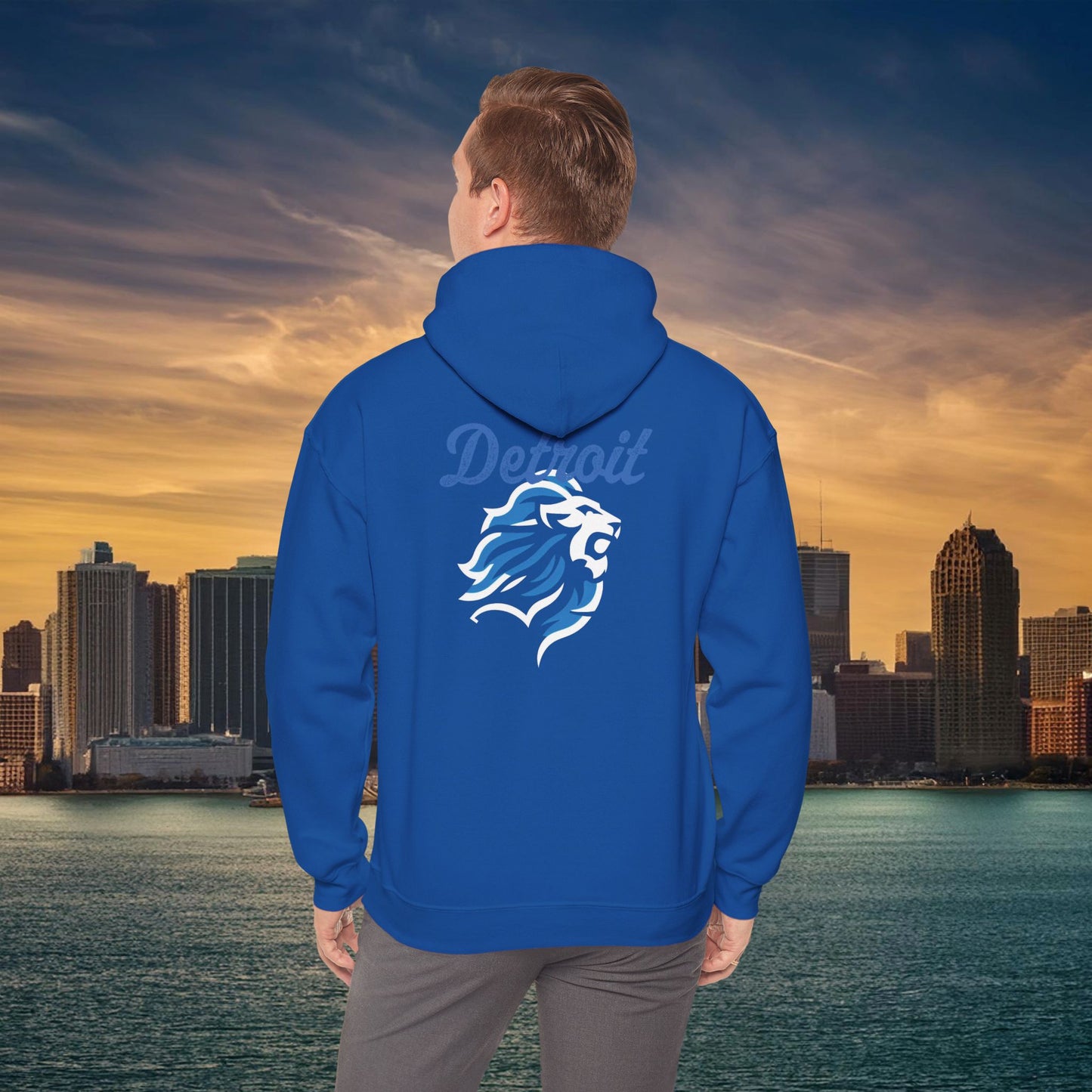 Detroit Football Crest Hoodie