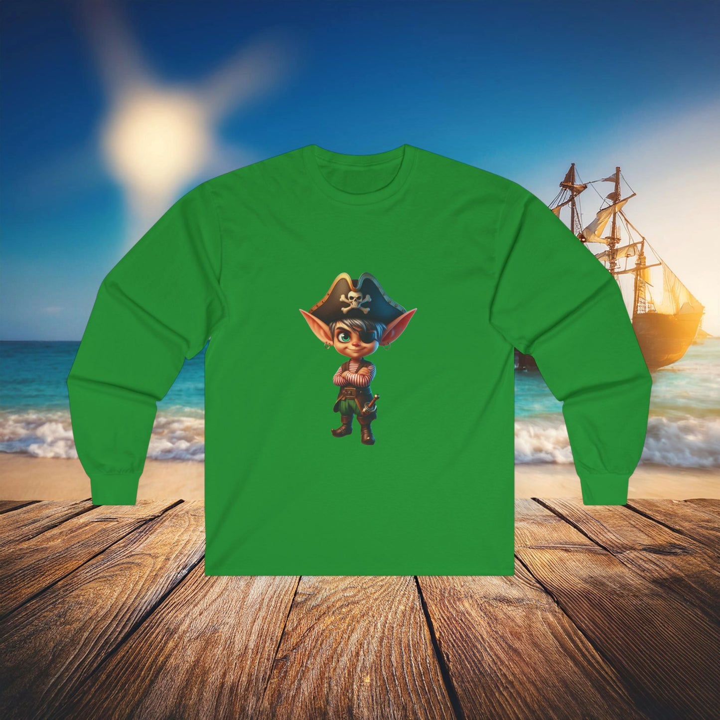 Elf Pirate Long Sleeve Tee