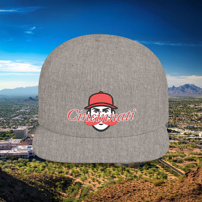Cincinnati Baseball Flat Bill Snapback