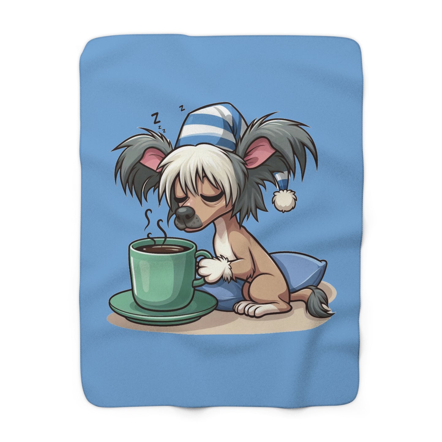 Sleepy Dog Sherpa Fleece Blanket