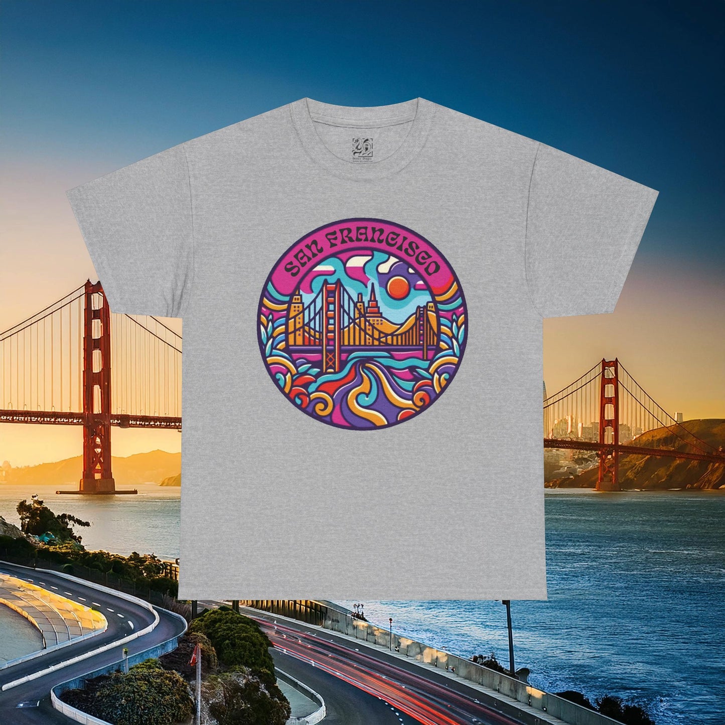 Vibrant San Francisco Psychedelic Tee