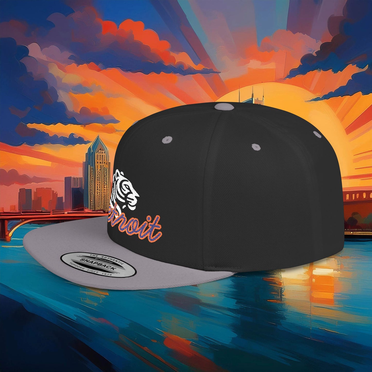 Detroit Baseball Flat Bill Snapback