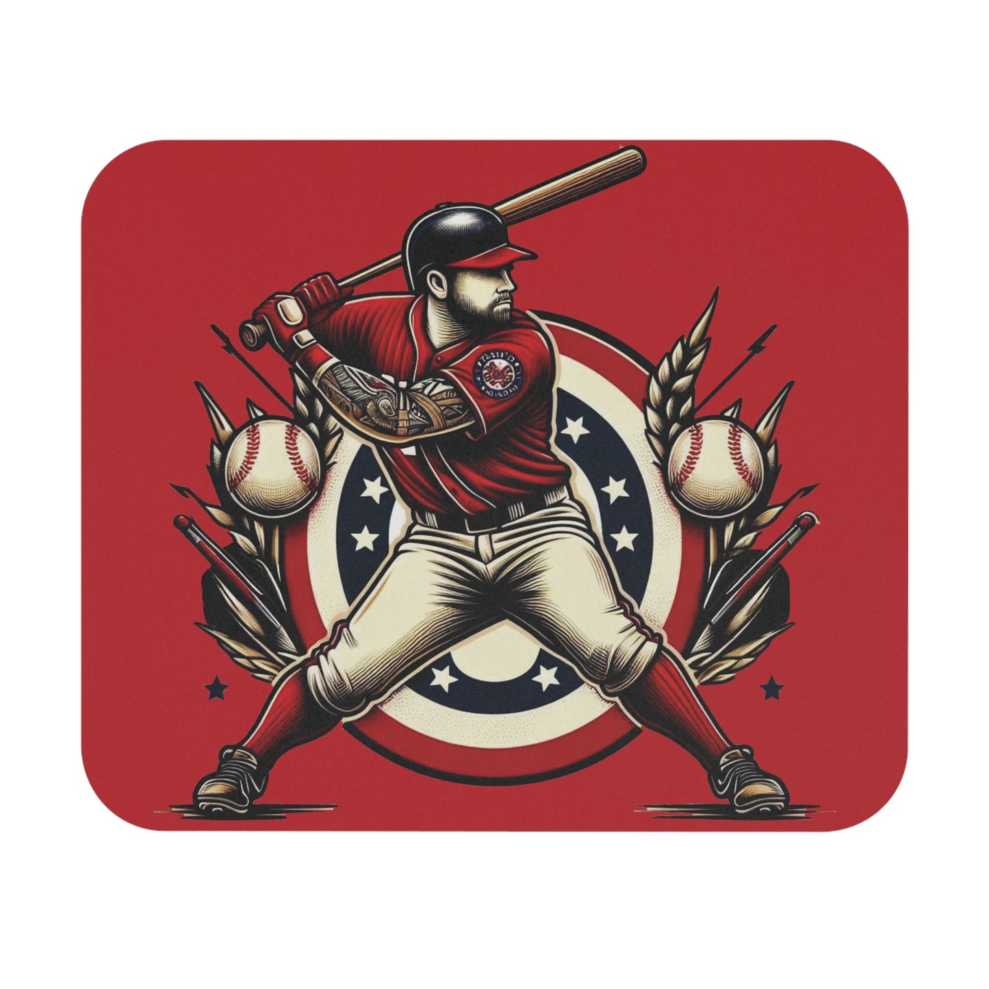 Washington Baseball At Bat Mouse Pad