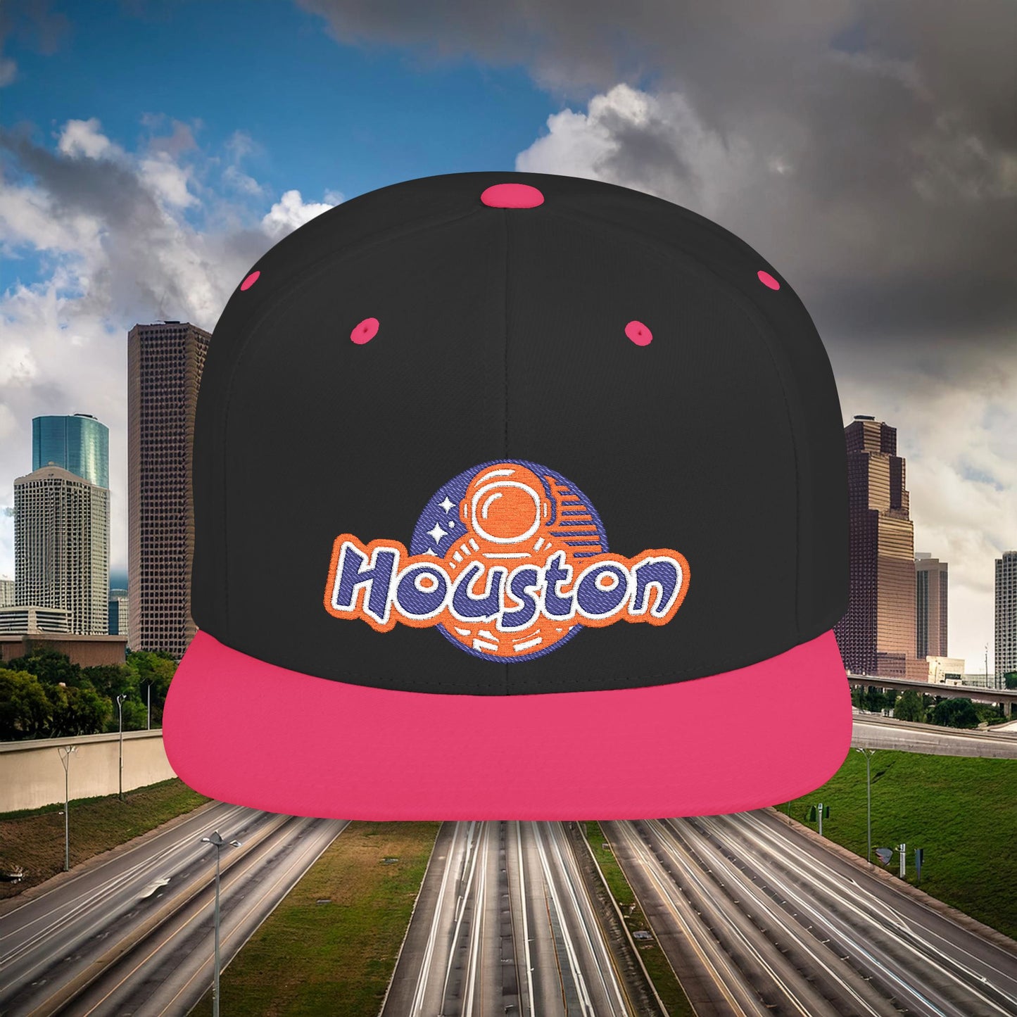 Houston Astronaut Flat Bill Snapback