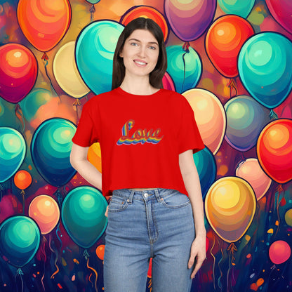 Rainbow Love Women's Crop Tee